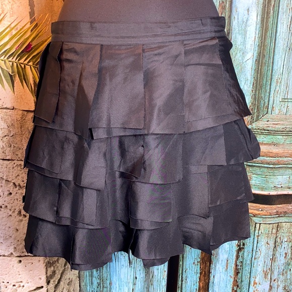 Wet Seal Dresses & Skirts - Wet seal Skater punk mini black skirt